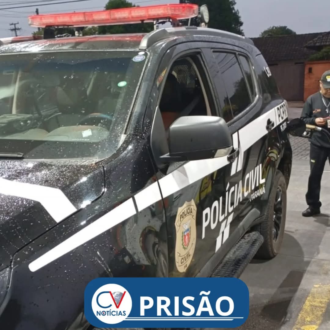 Acusado de homicídio é preso por investigadores da Polícia Civil de Campo Largo