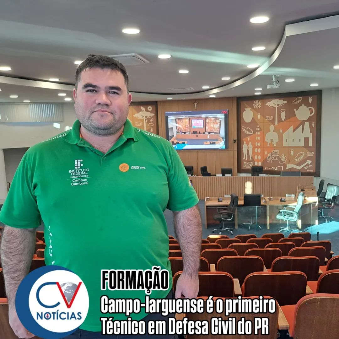 ​Campo Largo tem o primeiro Técnico em Defesa Civil do Paraná