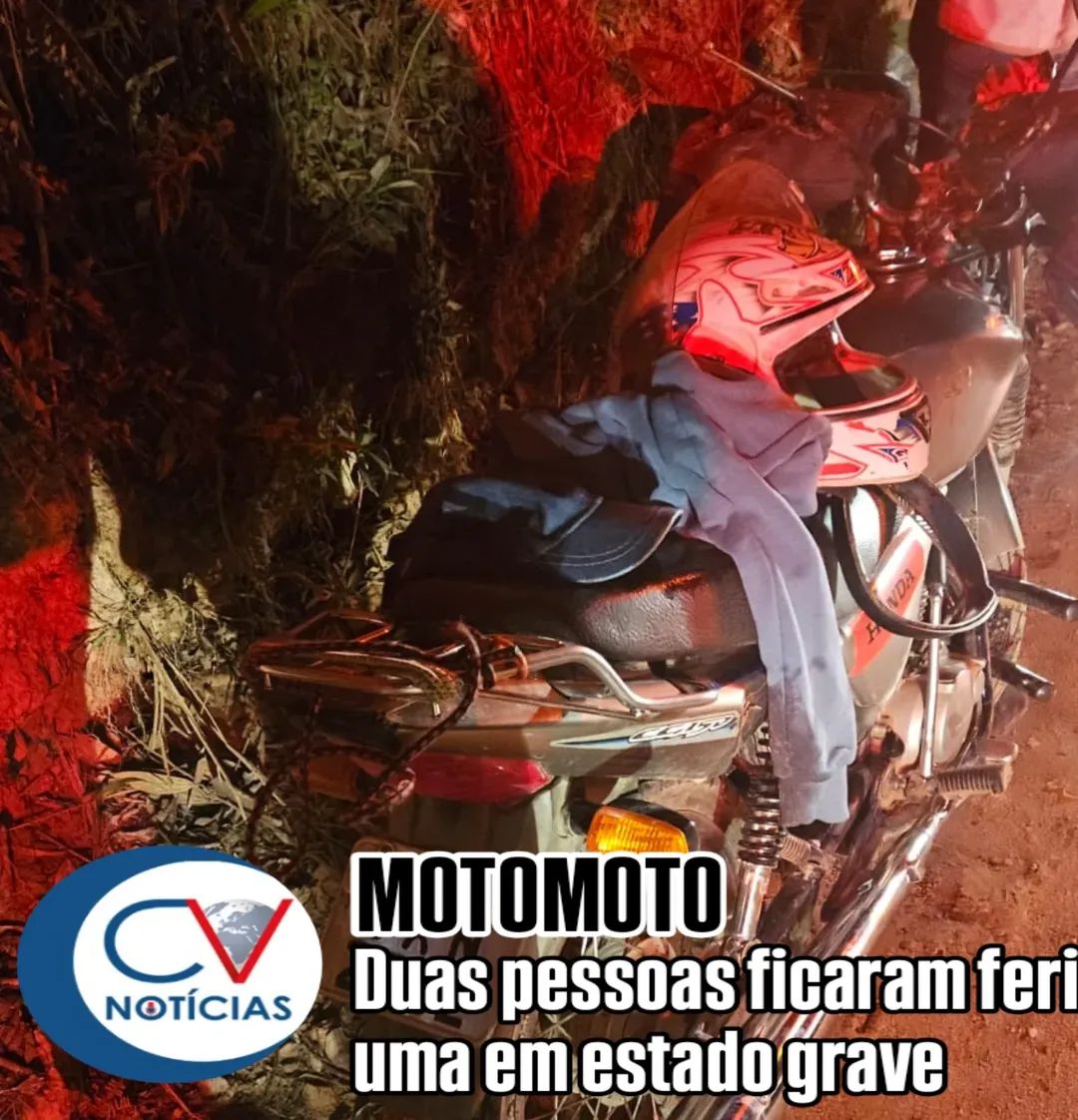 ​Colisão entre motocicletas deixa dois feridos na Estrada do Cerne, em Campo Largo