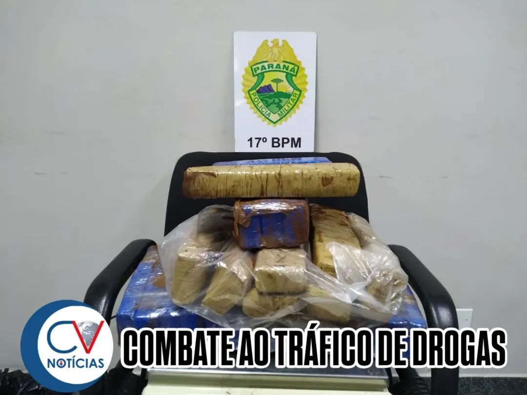 ​​Mulher é presa pela PM com 18 kg de maconha em ônibus da Princesa dos Campos