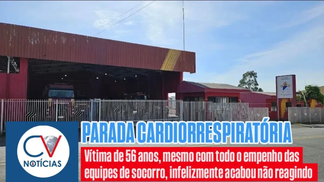 ​Homem morre após parada cardiorrespiratória na base dos Bombeiros de Campo Largo