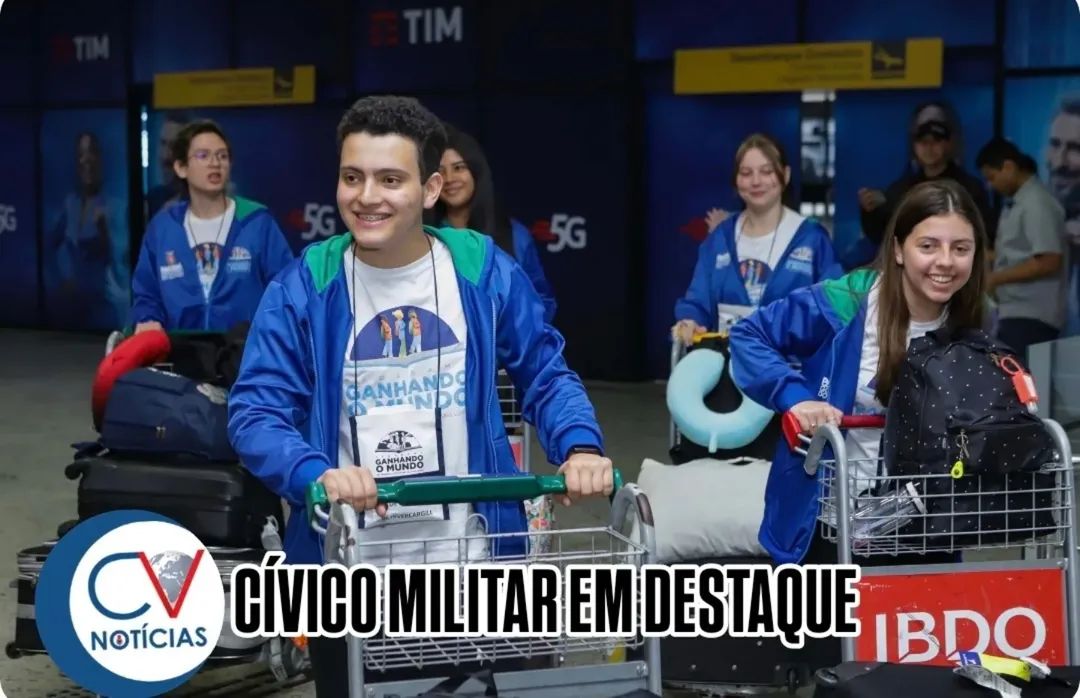 ​Um quinto dos alunos do Ganhando o Mundo 2026 estuda em colégios cívico-militares