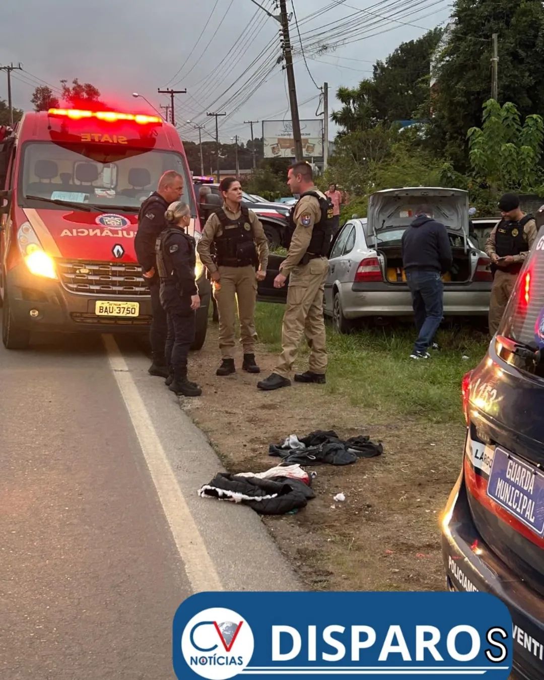 Ex-policial militar é baleado na Estrada de Bateias, em Campo Largo