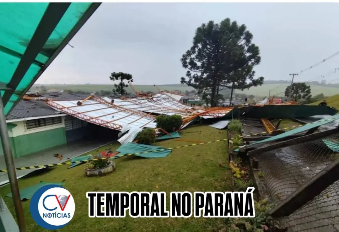 ​Defesa Civil atende municípios atingidos pelos temporais no Paraná; ventos chegaram a 121 km/h