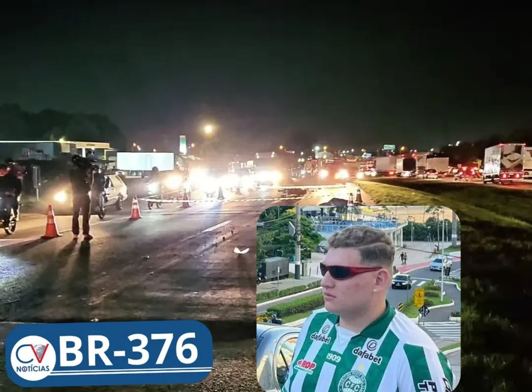 Jovem estudante de Campo Largo morre em trágico acidente na BR-376