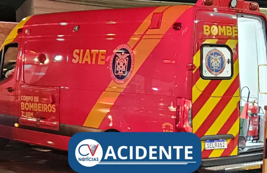 Jovem de 21 anos é socorrido após queda de moto na Estrada de Bateias