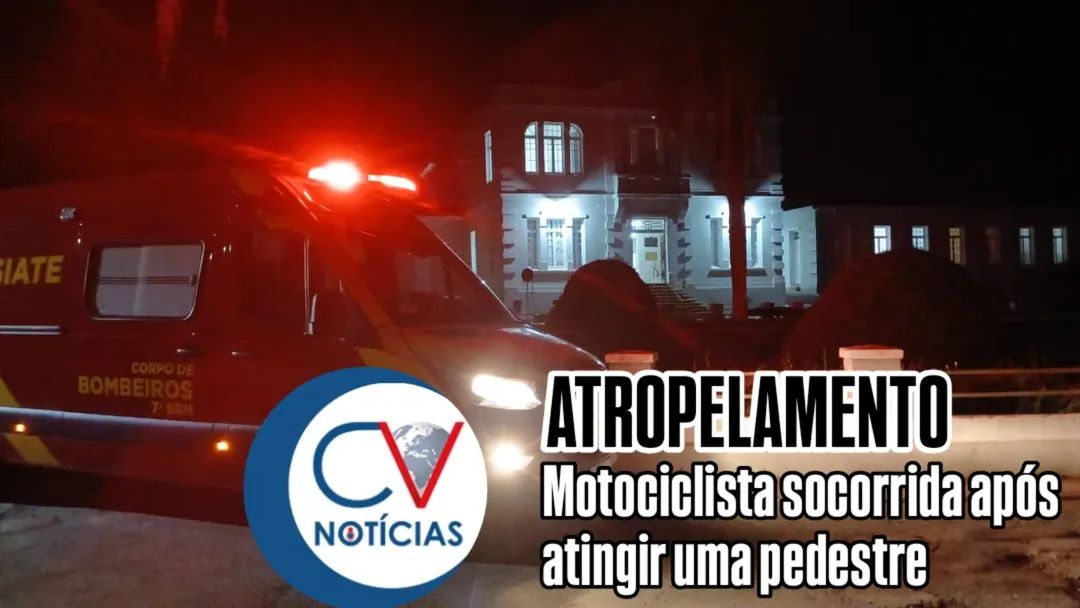 ​Atropelamento no bairro Águas Claras deixa duas pessoas feridas em Campo Largo