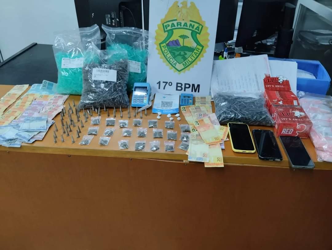 PREJUÍZO AO TRÁFICO RPA da Polícia Militar faz grande apreensão de entorpecentes dando prejuízo ao tráfico em Campo Largo