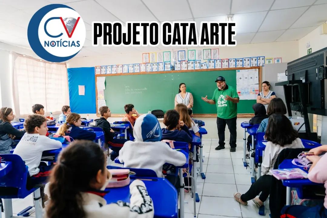 ​Projeto Cata Arte leva reflexão sobre reciclagem e transforma estudantes em “guardiões da natureza”