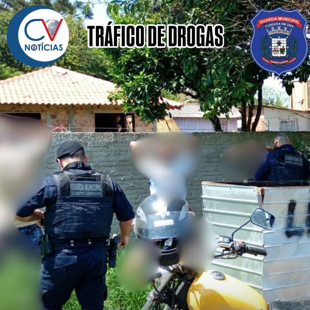 ​Suspeitos de tráfico são presos pela Guarda Municipal em Campo Largo